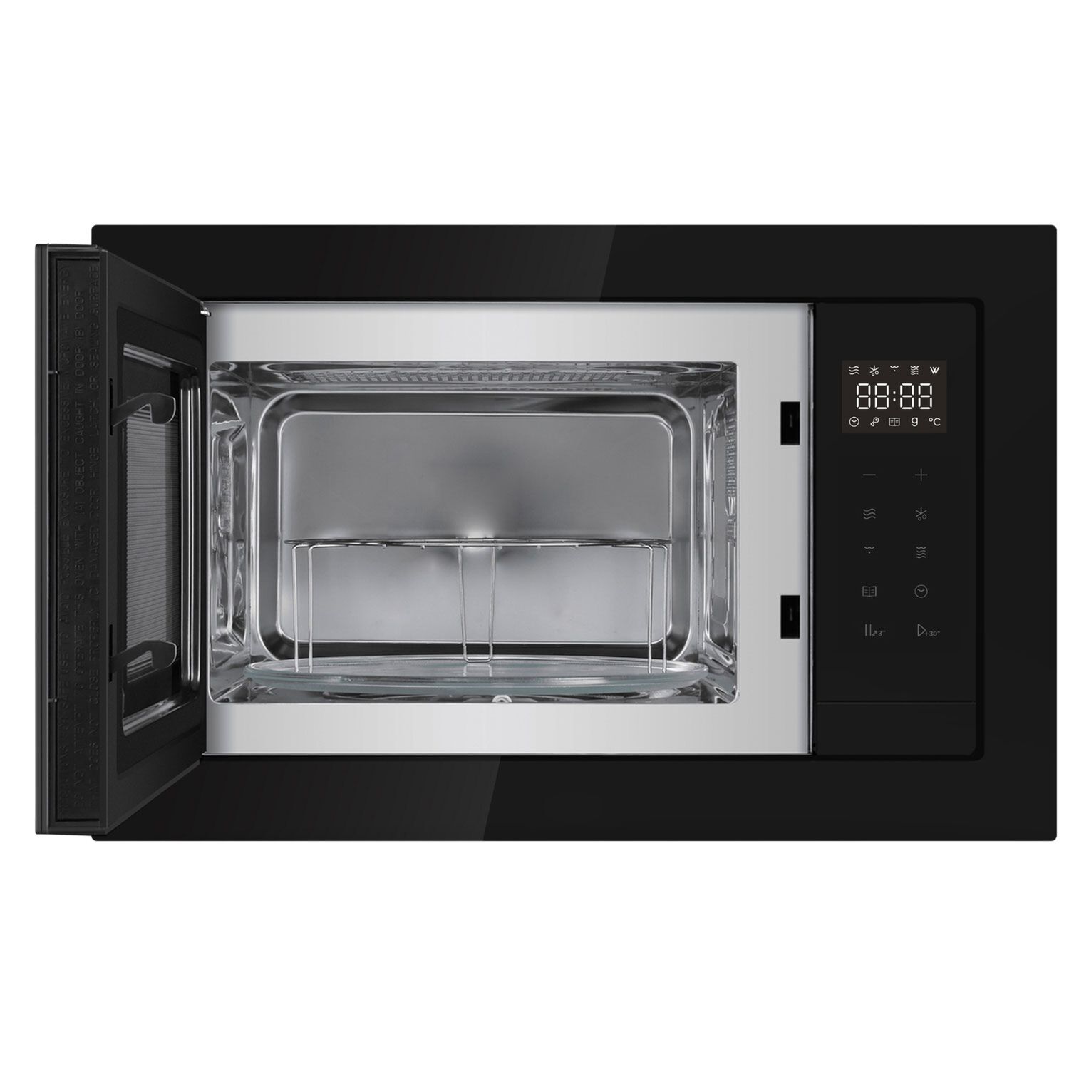 Horno Microondas Empotrable Gr&ouml;ner Black Glass Grill 25l image number 2.0
