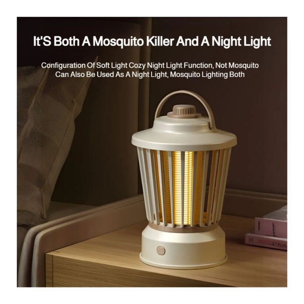 L&aacute;mpara El&eacute;ctrica Anti Mosquitos Uv Blanca image number 1.0