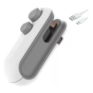 Mini Selladora De Bolsas Port&aacute;til Recargable Usb 2 En 1.