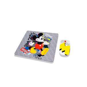 Kit Mouse Inal&aacute;mbrico + Mouse Pad Dise&ntilde;o Mickey Disney - Ps