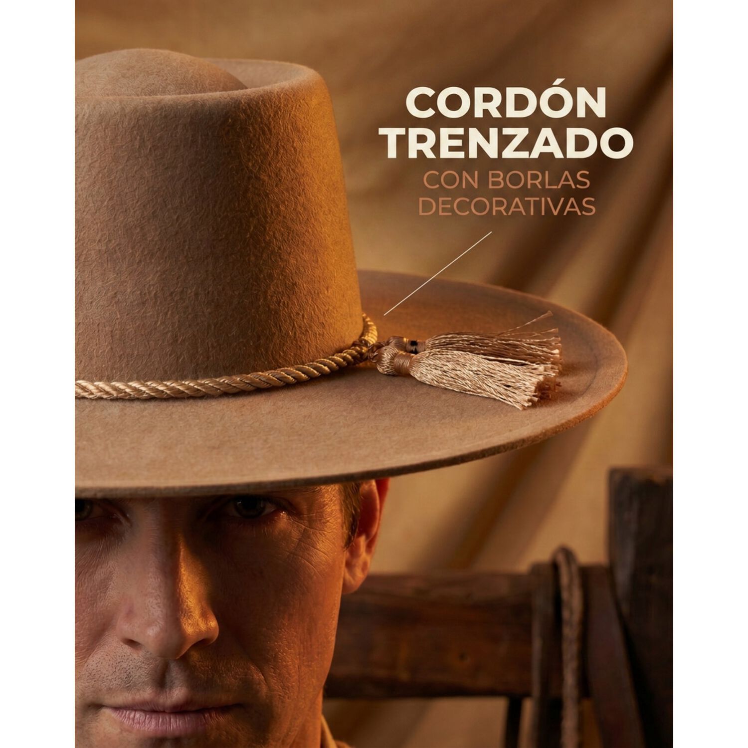 Sombrero Huaso Elegante Adulto Fiestas Patrias image number 21.0