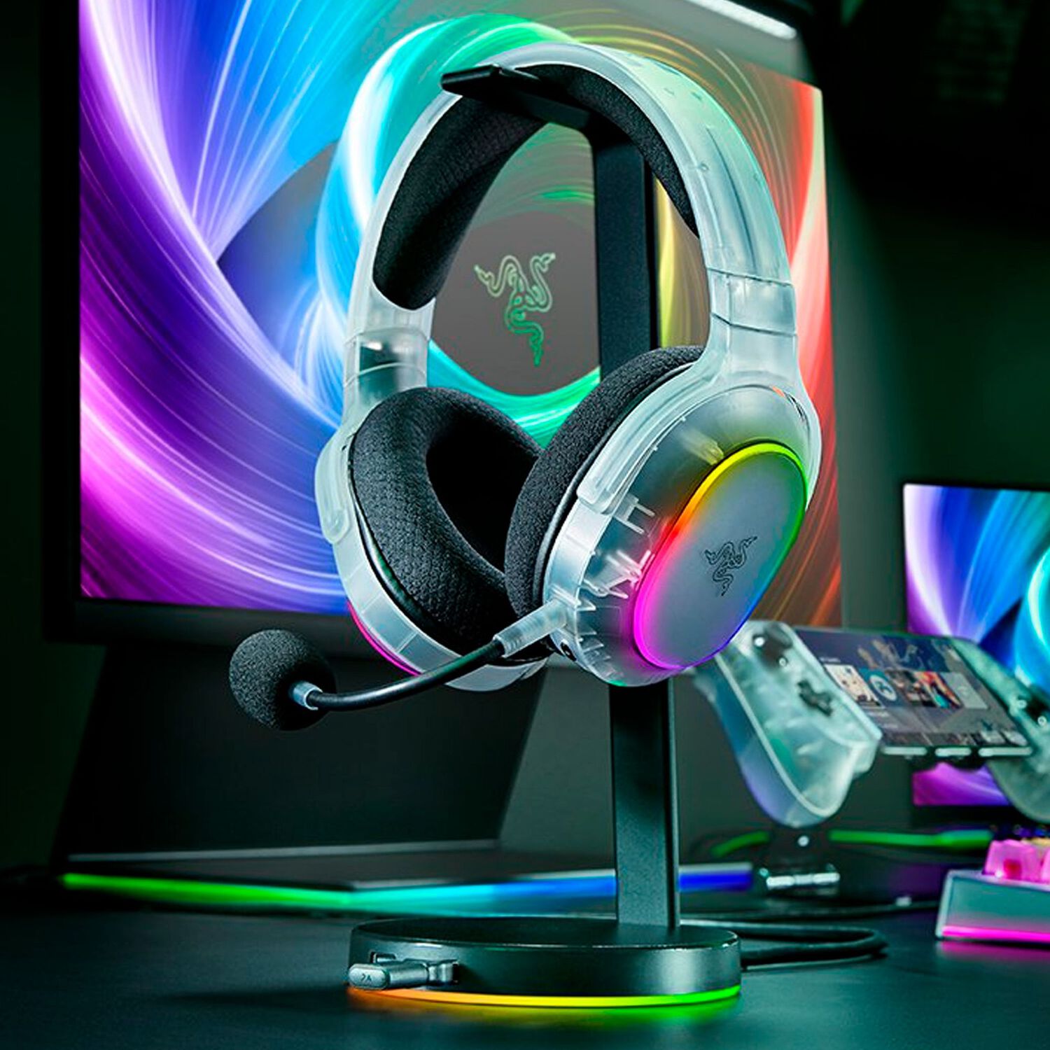 Aud&iacute;fonos Gamer Razer Barracuda X Chroma Phantom White image number 7.0