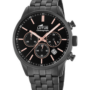 Reloj 18668/2 Lotus Negro Hombre Chrono