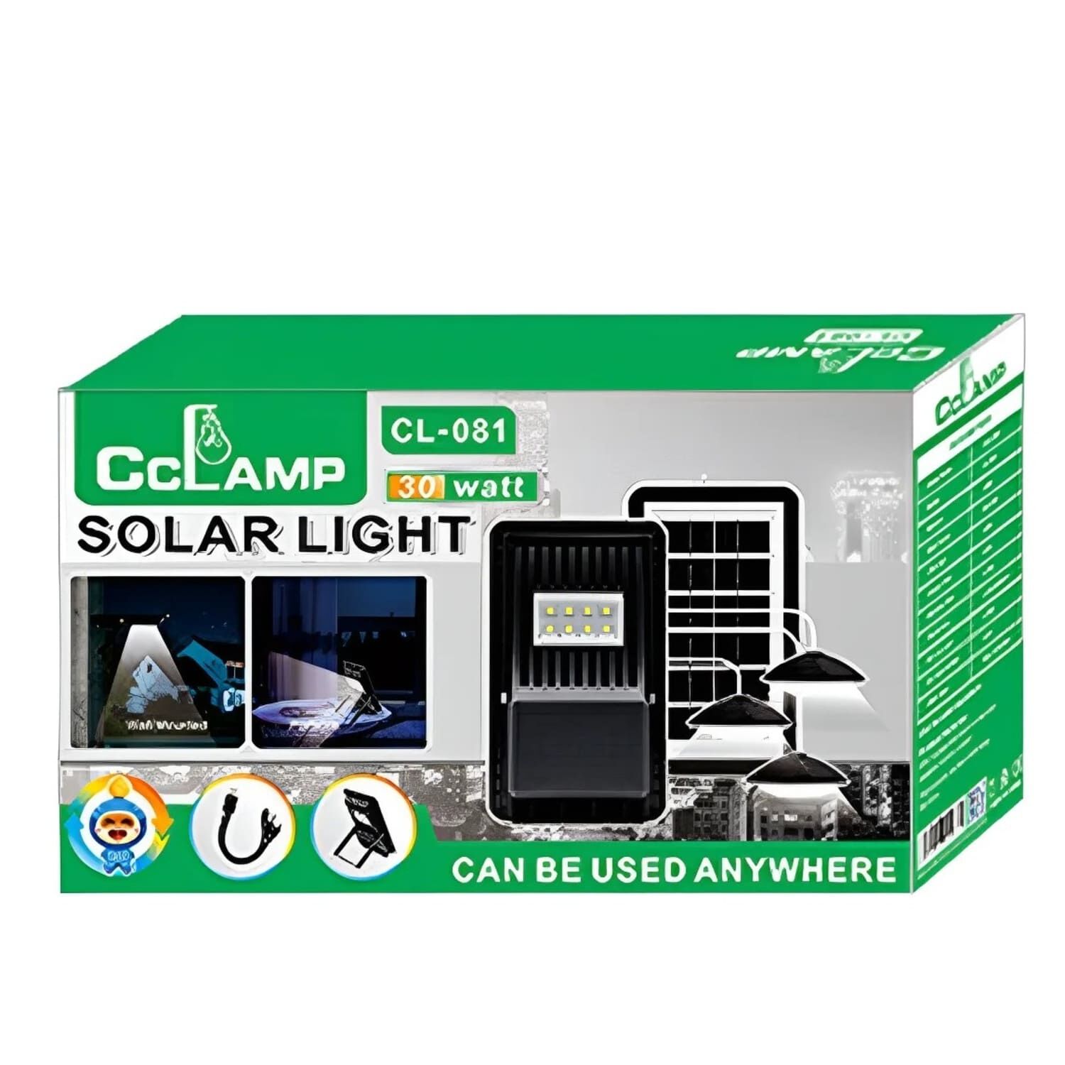 Reflector Solar Con Bater&iacute;a De Litio 3.2v 4000mah, Luz Led 6v image number 0.0