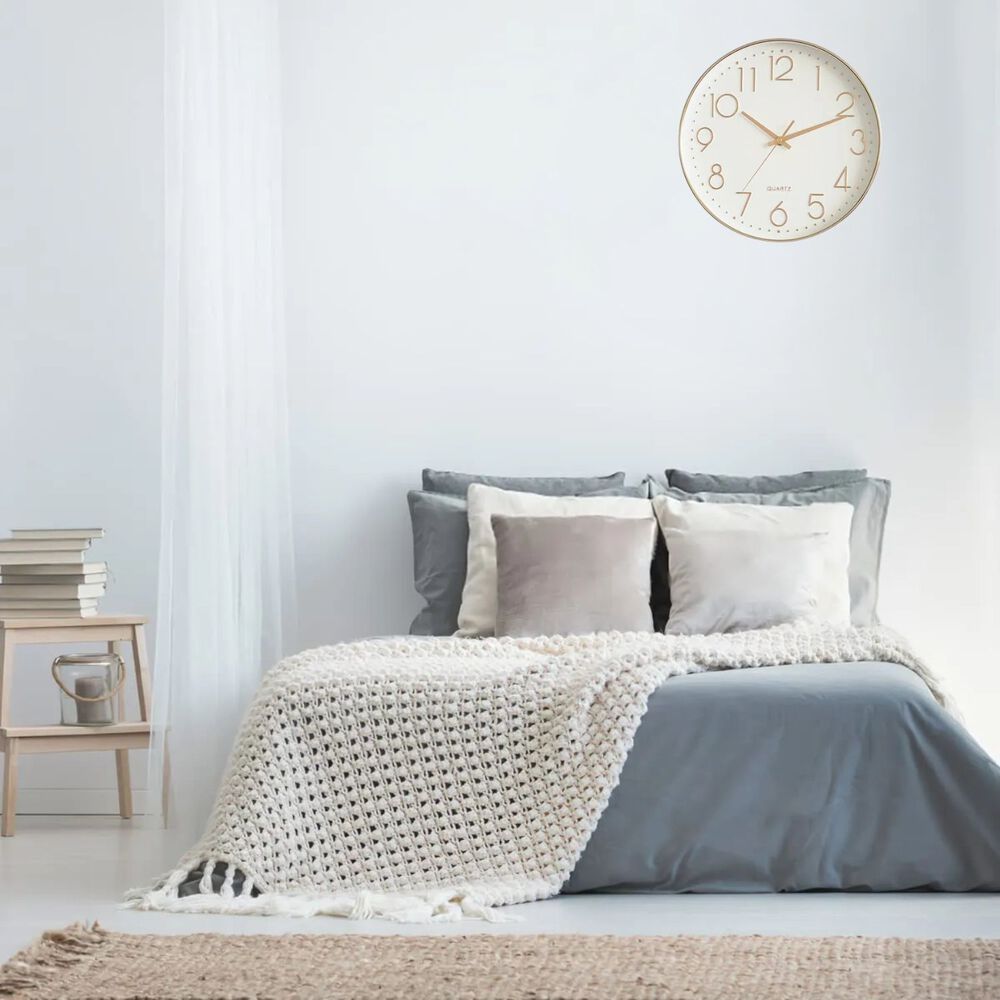 Reloj De Pared Decoracion Moderno 30cm Redondo Silencioso image number 1.0