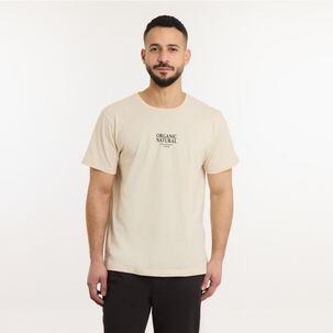 Polera Slim Manga Corta Cuello Redondo Hombre Az Black