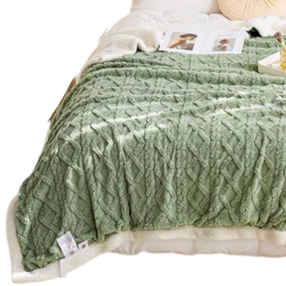 Frazada De Plush Y Sherpa Elegante image number 1.0