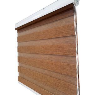 Cortina Roller D&uacute;o Madera Caf&eacute; 180x220 Cm