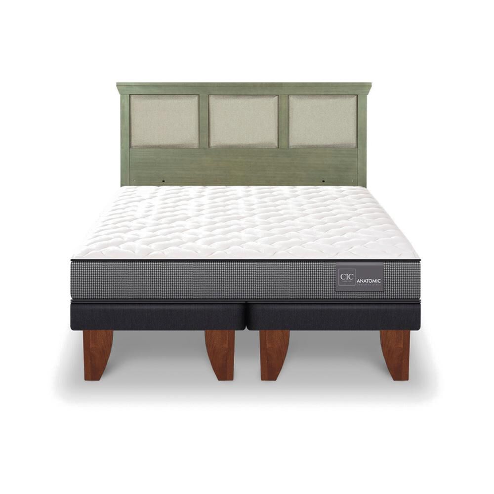 Cama Europea Cic Anatomic / 2 Plazas / Base Dividida + Respaldo image number 0.0