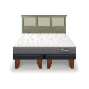 Cama Europea Cic Anatomic / 2 Plazas / Base Dividida + Respaldo