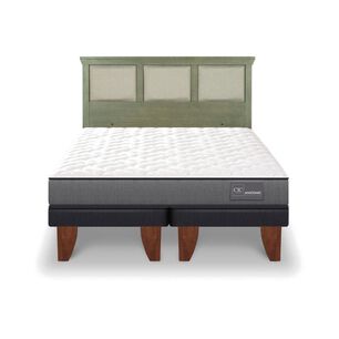 Cama Europea Cic Anatomic / 2 Plazas / Base Dividida + Respaldo