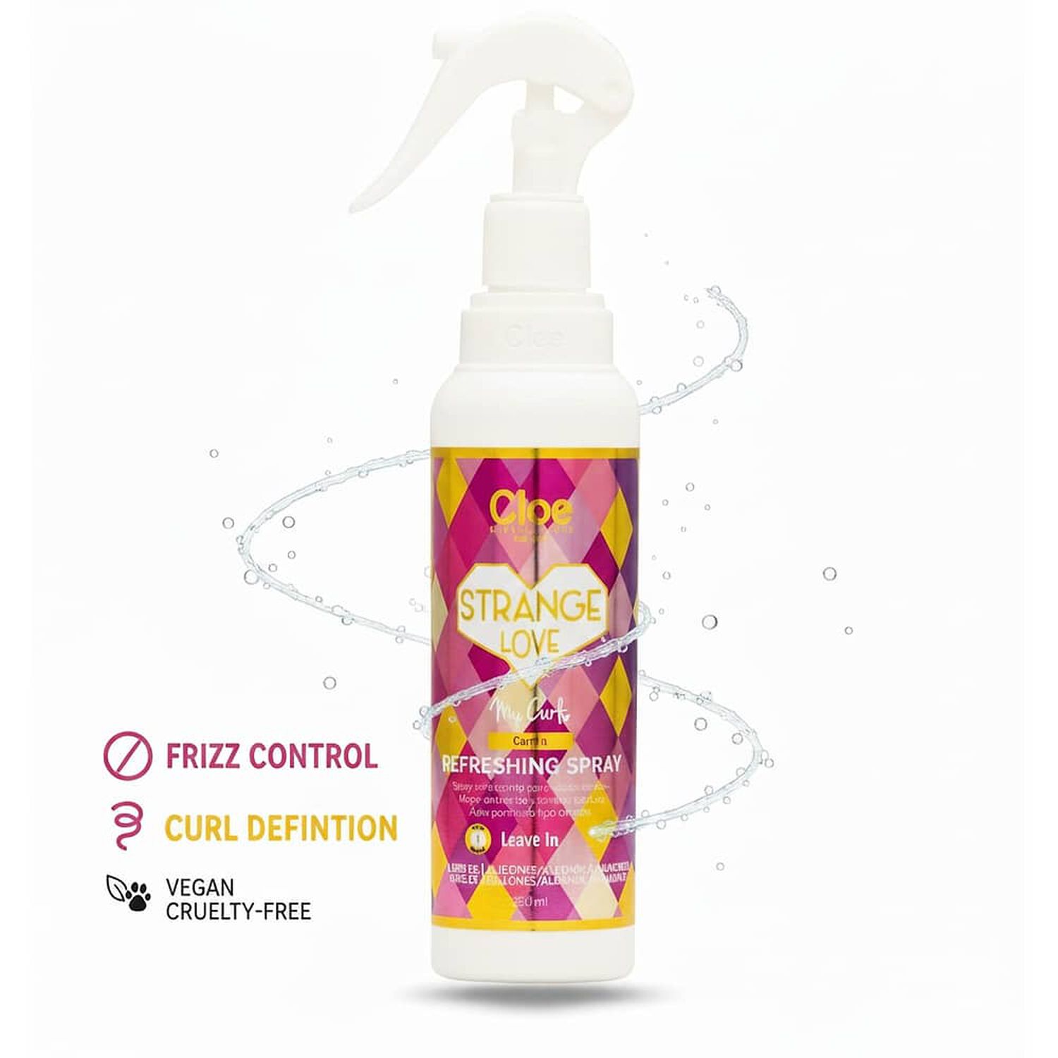 Spray Refrescante Rizos Strange Love Cloe Professional 250ml image number 2.0