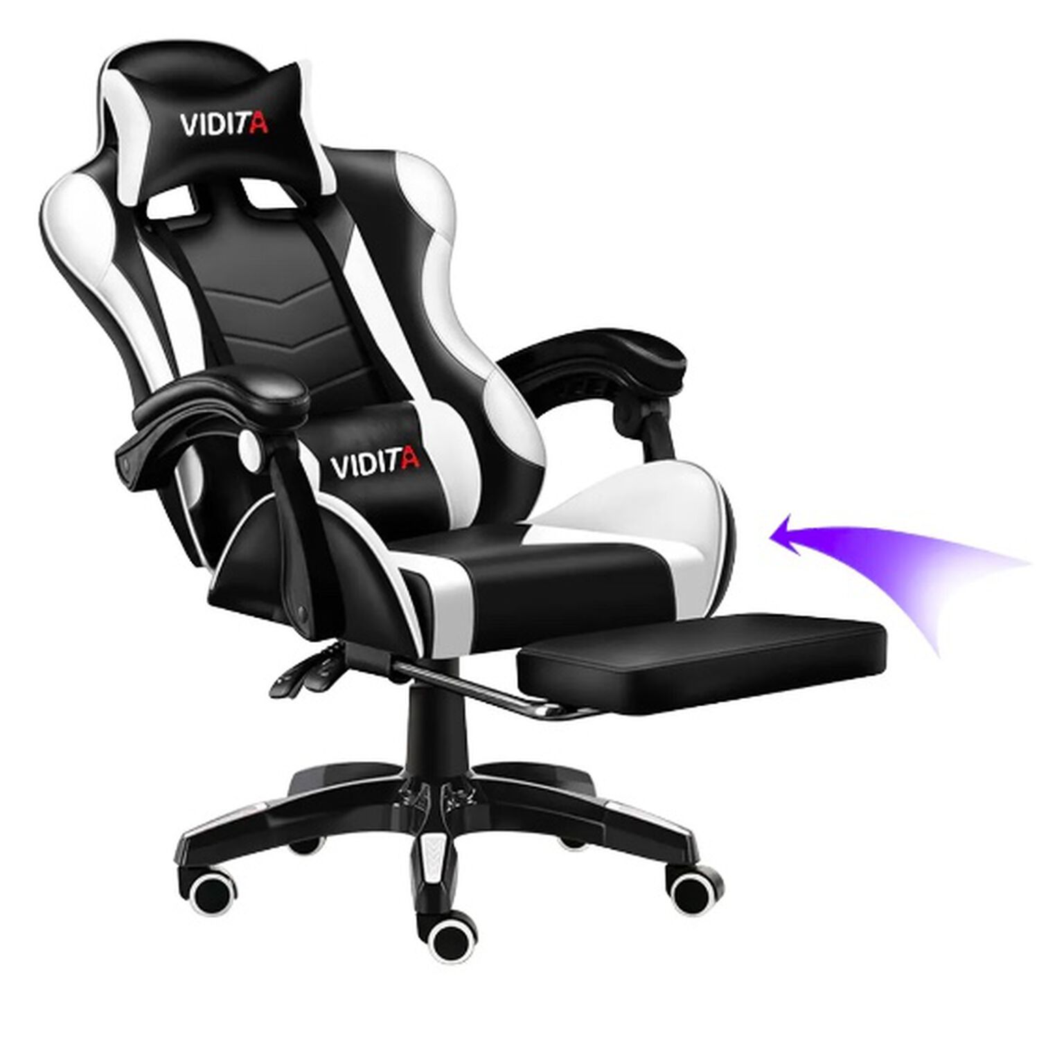 Silla Gamer Ergon&oacute;mica Blanca image number 0.0
