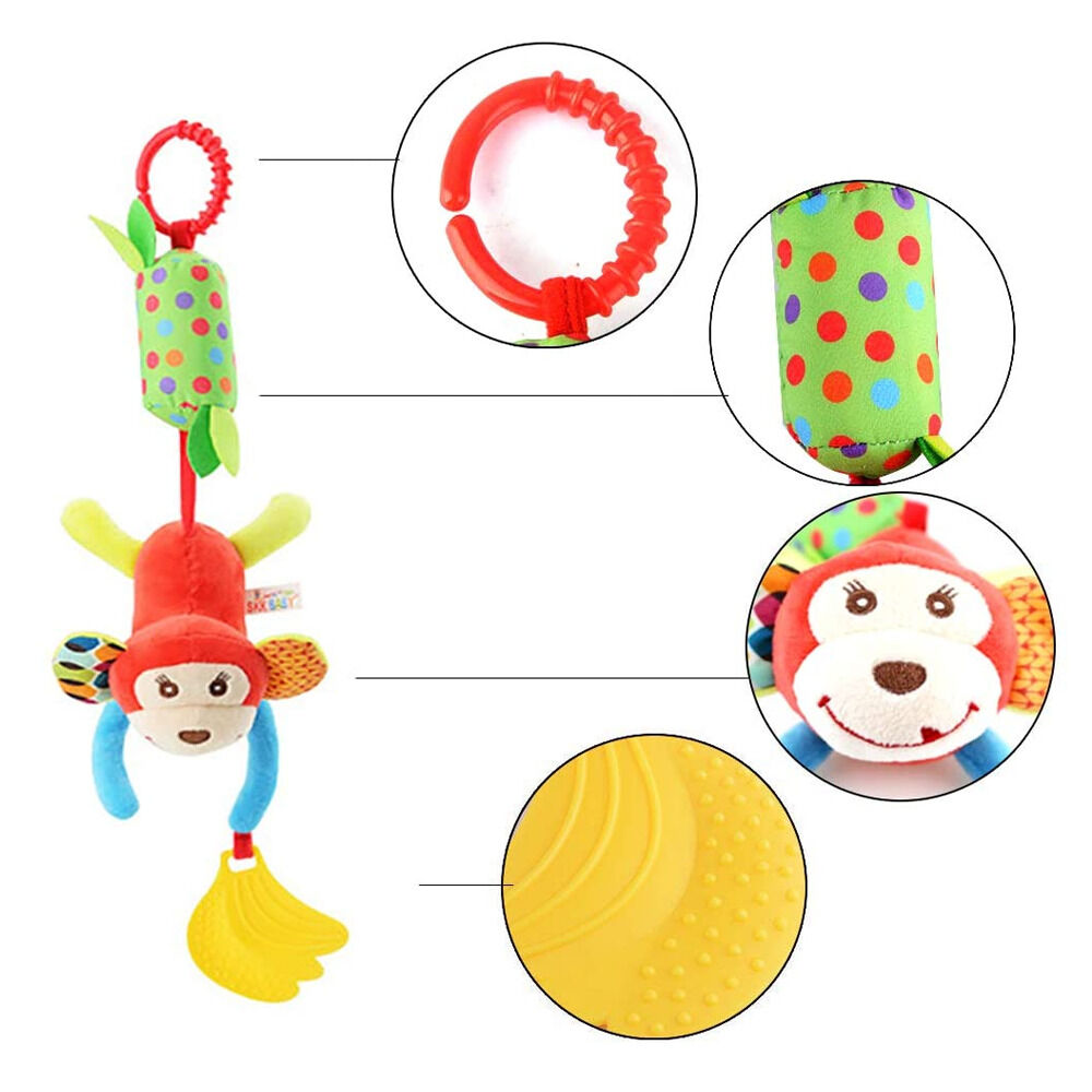 Juguete Sonajero Peluche Largo Mordedor Colgante Cochecito image number 1.0