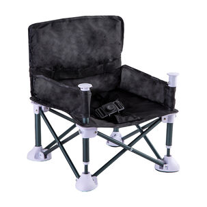 Silla De Comer Plegable Camping Xt01 Negro