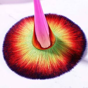 Brocha Pincel Para Maquillaje Profesional U&ntilde;as Rostro Polvos Rubor