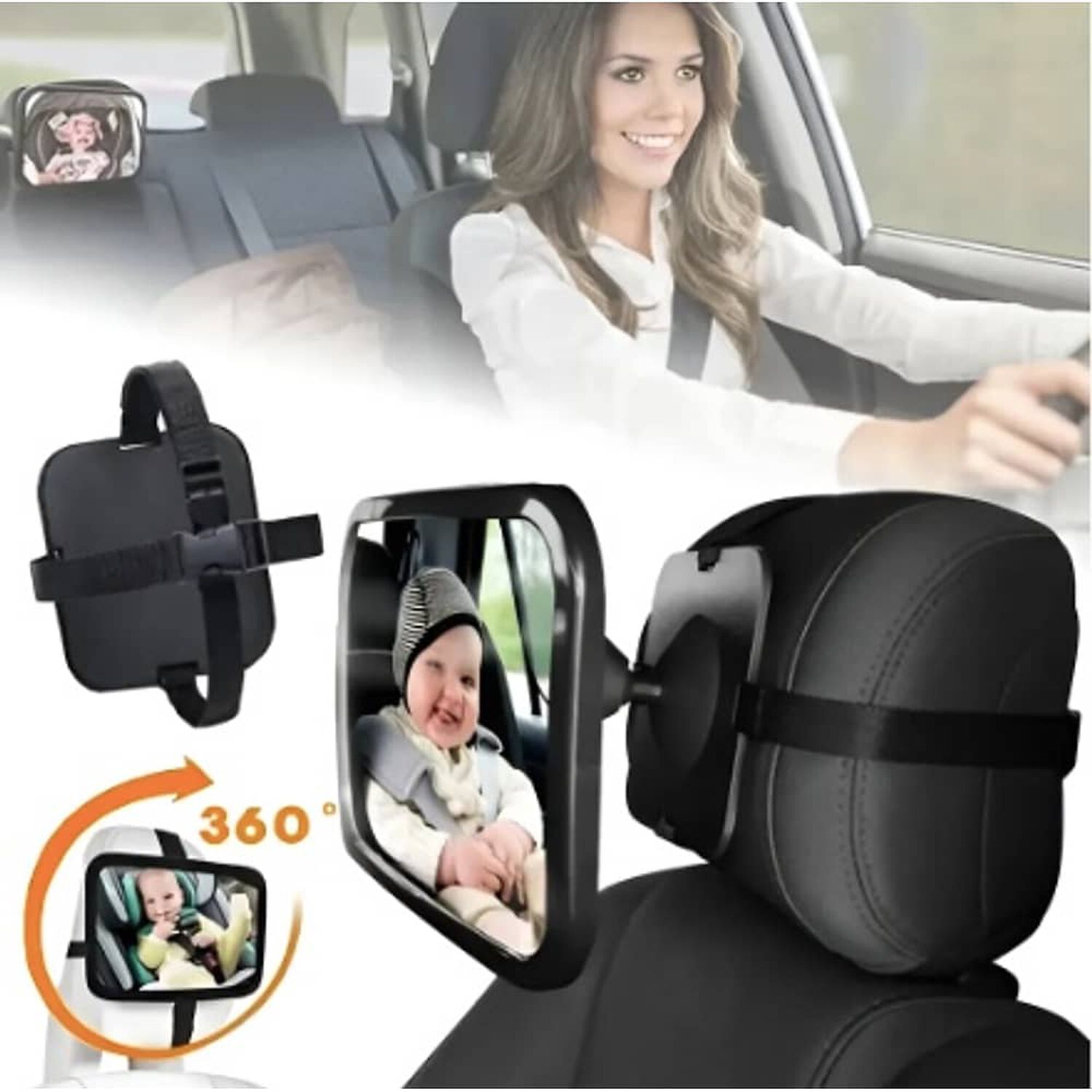 Espejo Retrovisor De Auto Para Seguridad De Ni&ntilde;os image number 2.0