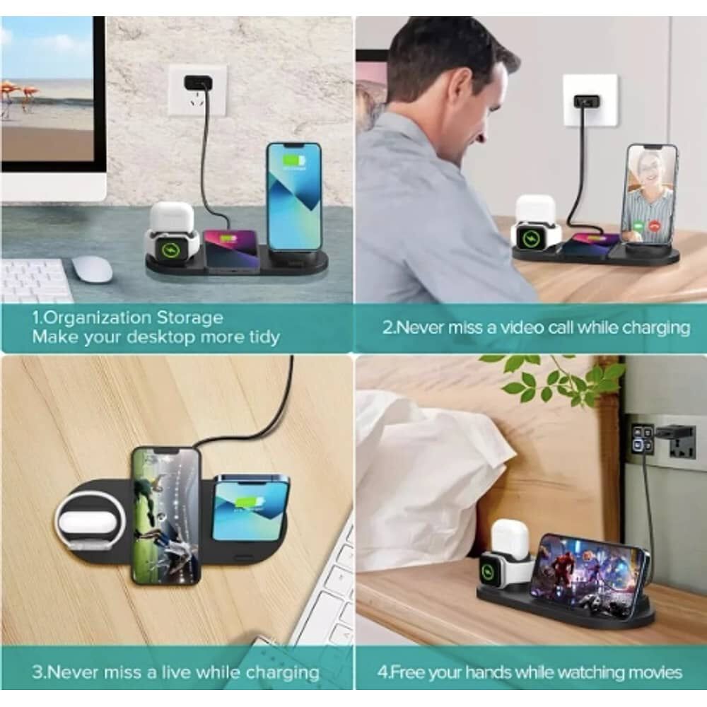 Base Carga R&aacute;pida 15w 6-1 Para Iphone image number 2.0