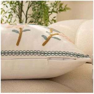 Funda De Coj&iacute;n Bordado Floral Mod19