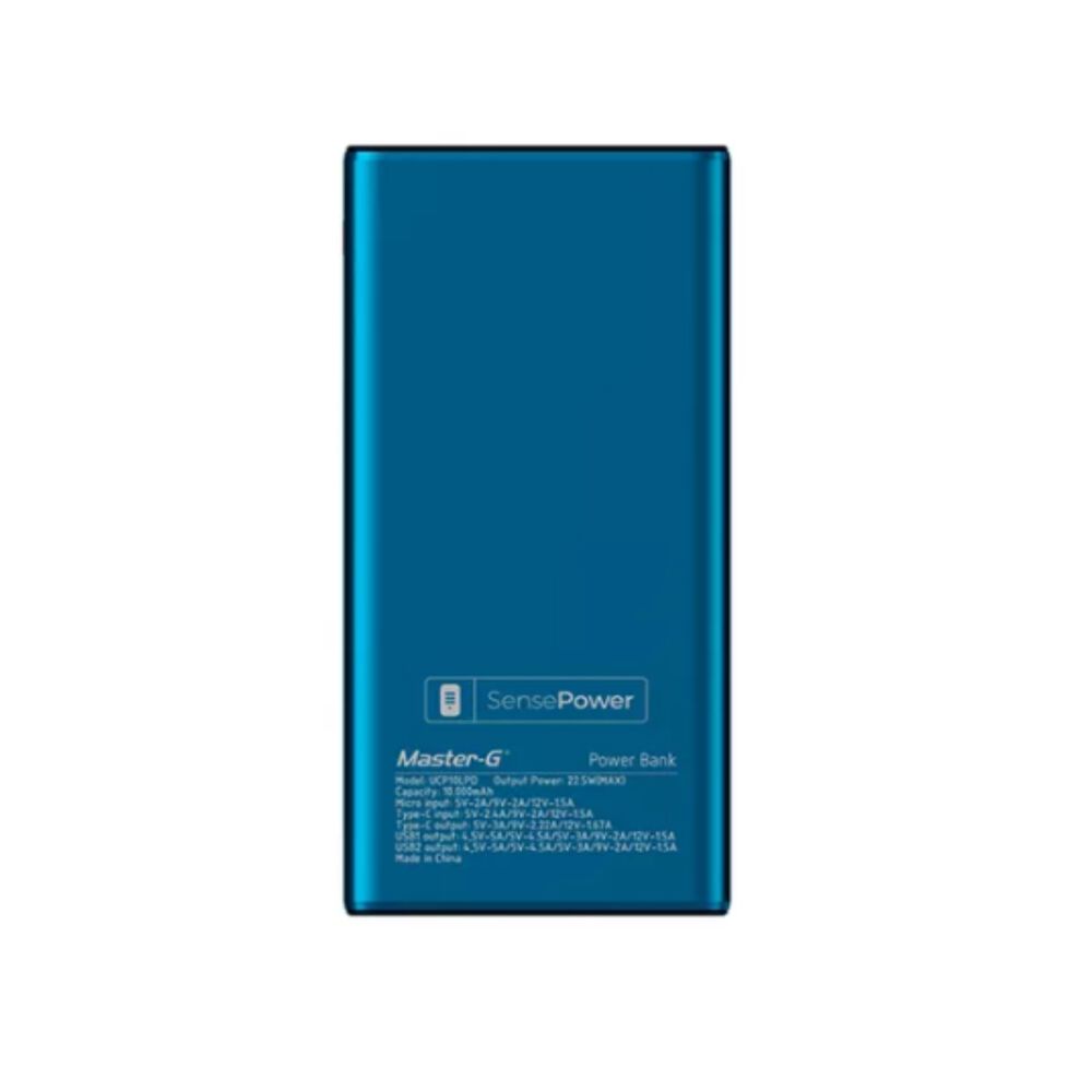 Batería Externa Power Bank 10000 Mah 22.5w Master-g Portátil image number 1.0