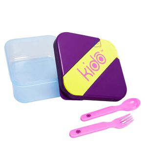 Herm&eacute;tico Kido Con Cubiertos Libre De Bpa Colores - Ps