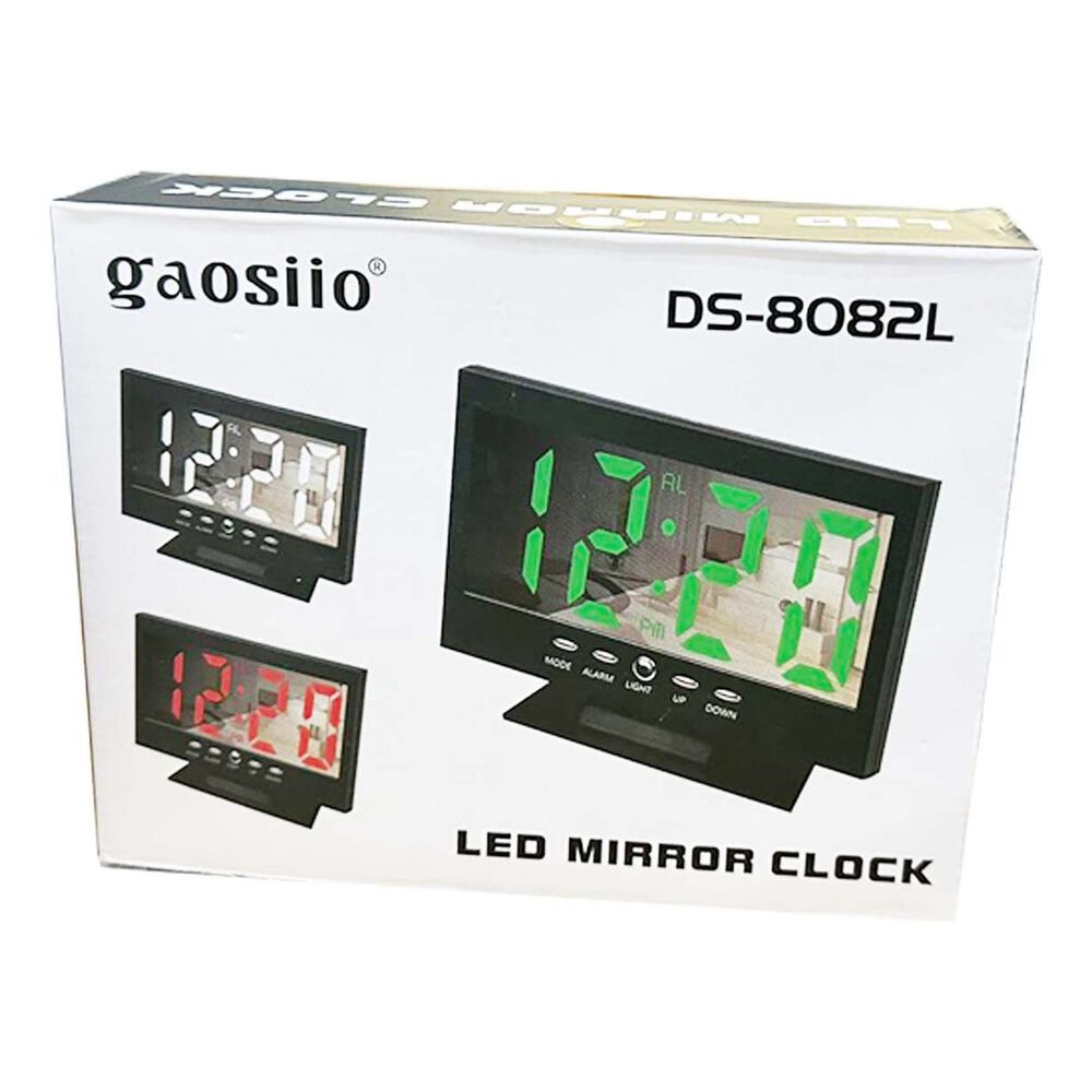 Reloj Despertador Lcd Color Termómetro Humedad Cj8082t image number 2.0