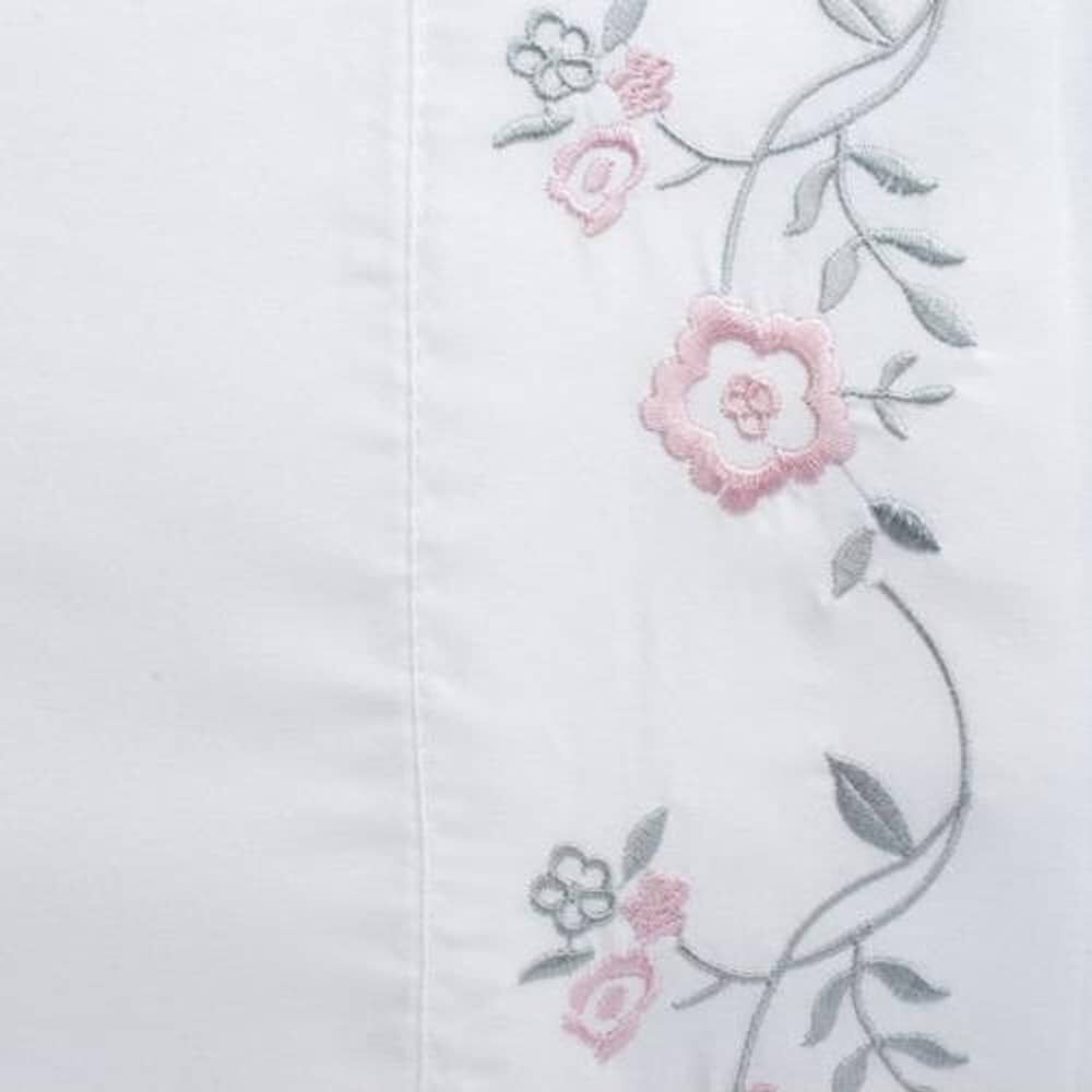 Sabana Andes Microfibra Bordada Rosa 1.5 Plaza image number 1.0