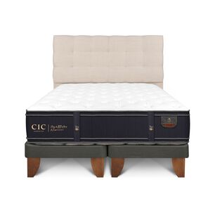 Cama Europea Cic Grand Premium / Super King / Base Dividida + Respaldo