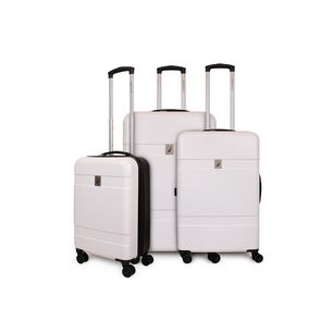 Set 3 Maletas Bora S+m+l Blanca-negro Nautica