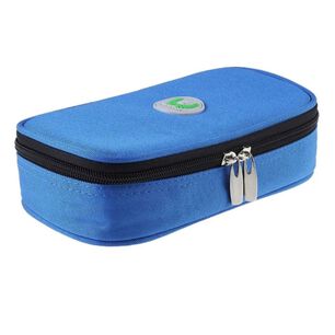 Bolso Estuche De Viaje Cooler Porta Insulina Diab&eacute;ticos Oneder Tela Azul