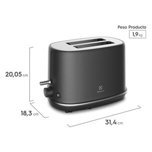 Tostador De Pan Electrolux Top70 / 2 Rebanadas / 820 W