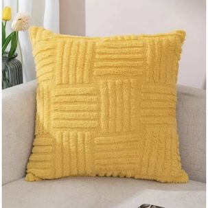 Funda Para Cojin Peludo Plufunda Para Cojin Peludo Plush Medida 45x45cm Decoracion Amarillosh Medida 45x45cm Decoracion Amarillo