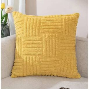 Funda Para Cojin Peludo Plufunda Para Cojin Peludo Plush Medida 45x45cm Decoracion Amarillosh Medida 45x45cm Decoracion Amarillo