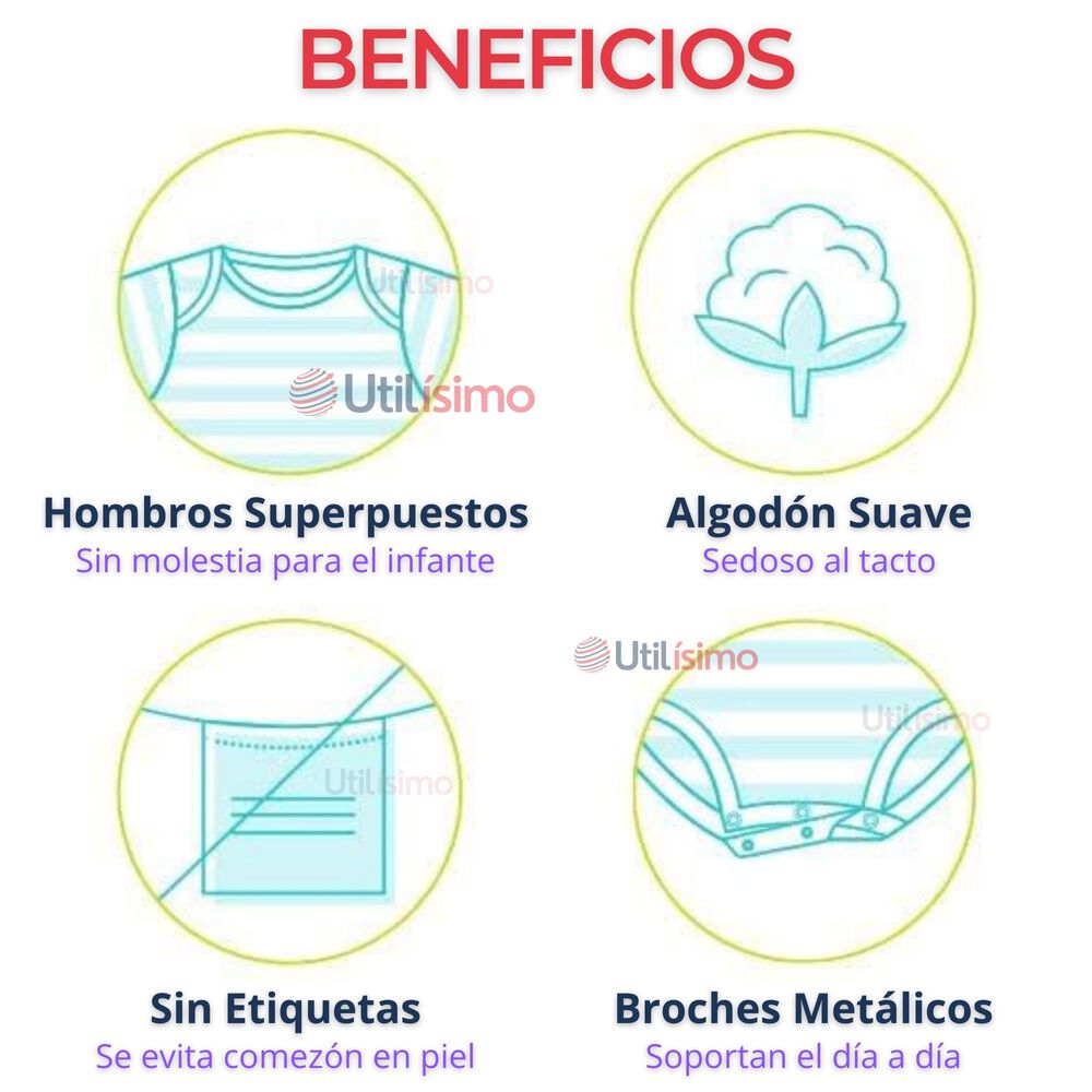 Pack 5 Bodys Ni&ntilde;o Manga Larga Tedmimak 100% Algod&oacute;n Safari Adventure image number 3.0