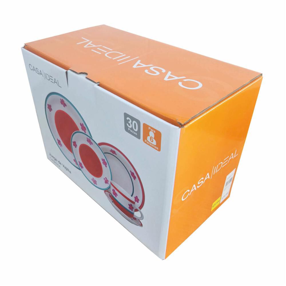 Juego De Vajilla Casaideal Flor / 30 Piezas / 6 Personas image number 2.0