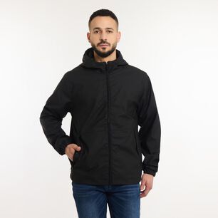 Chaqueta Slim Cuello Alto Con Capucha Hombre Az Black
