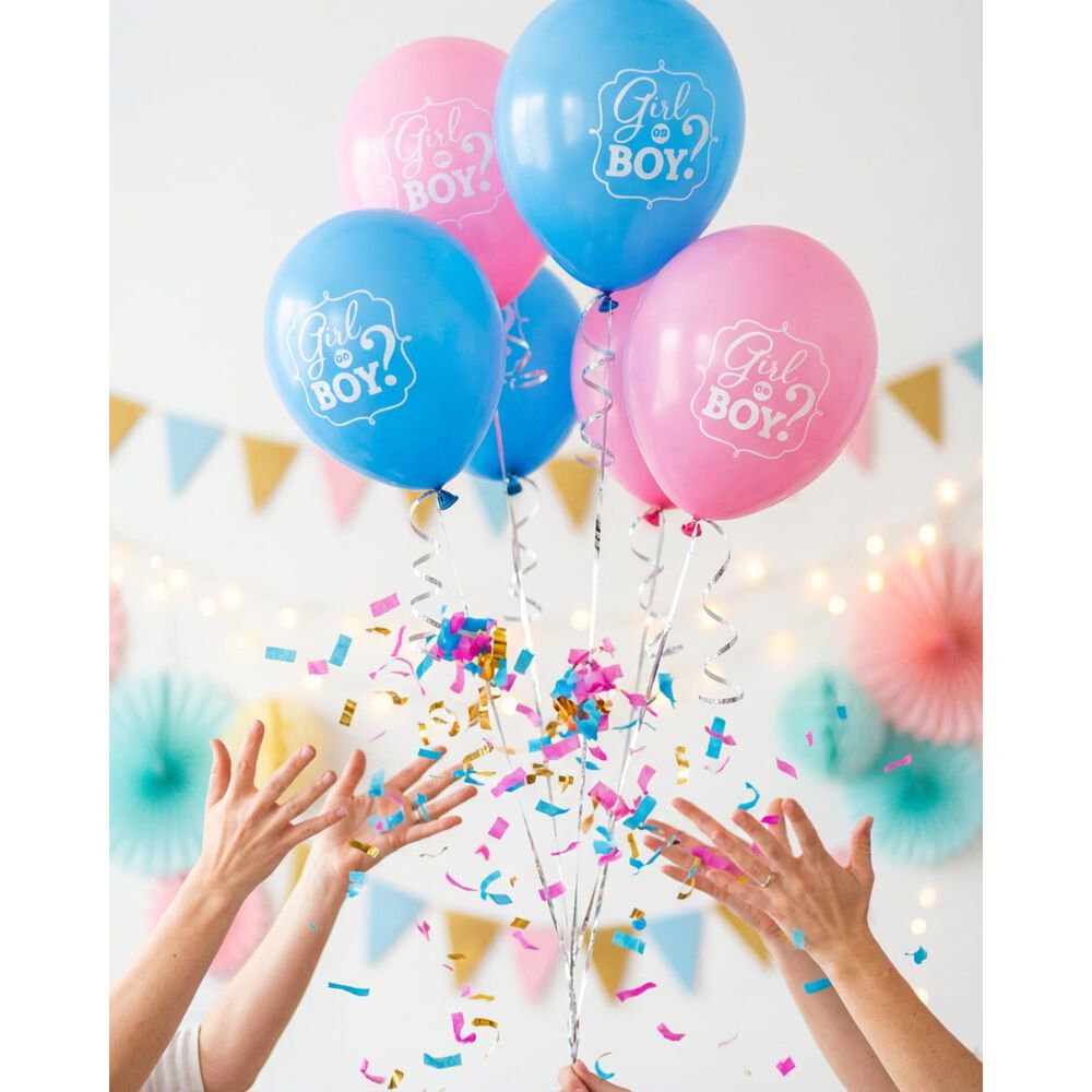 Set De 40 Globos Revelaci&oacute;n De Genero Baby Shower image number 5.0