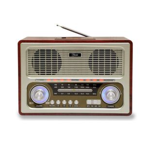 Radio Parlante Bluetooth Aux Usb Fm Am Sw Vintage Retroradio
