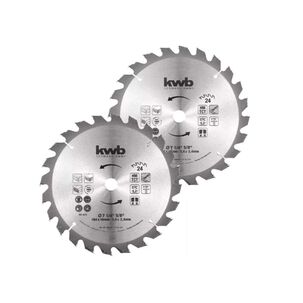 Disco Sierra Circular 7.1/4" / 184mm 24 Dientes 2un - Kwb