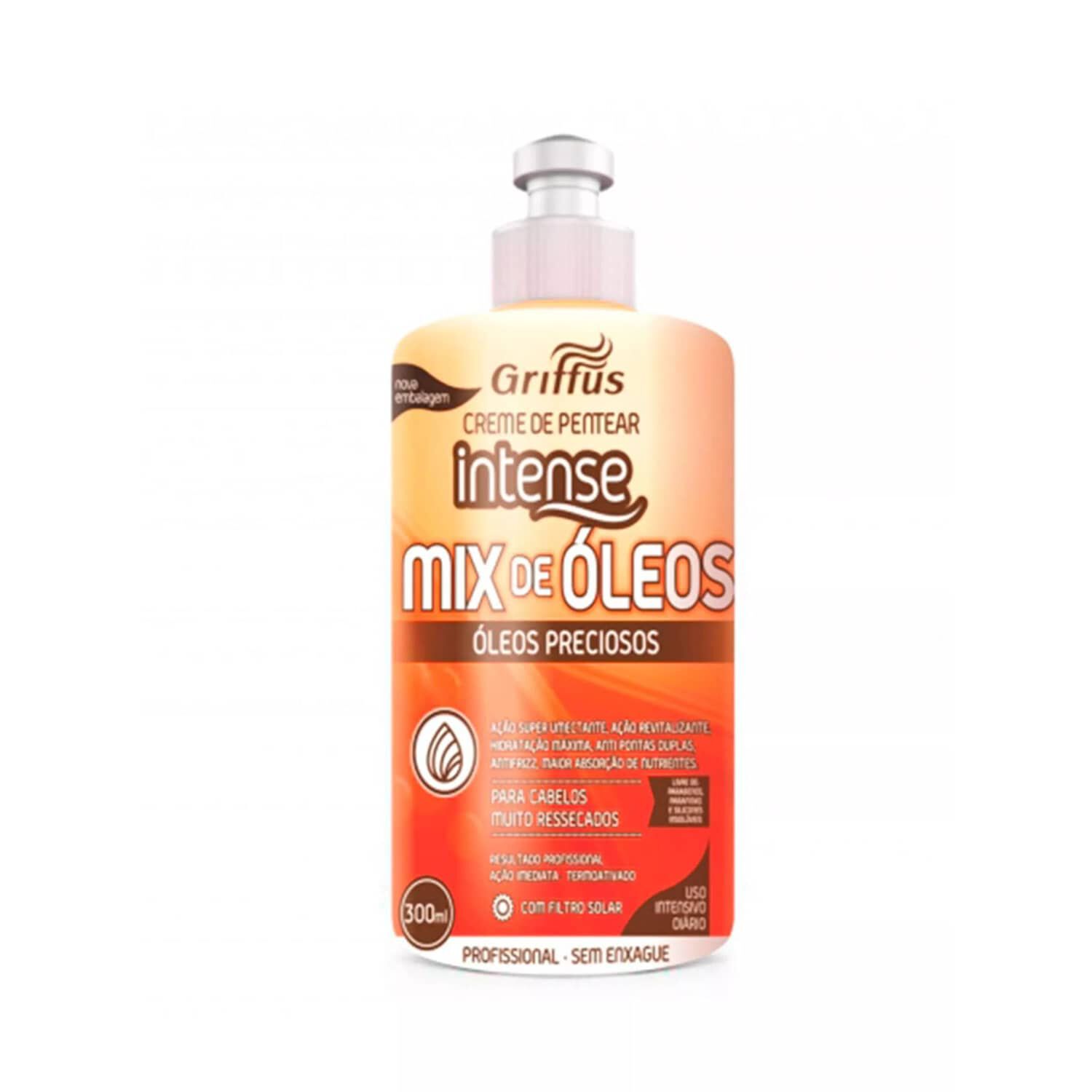Crema Para Peinar Mix De Oleos 300ml Griffus image number 2.0