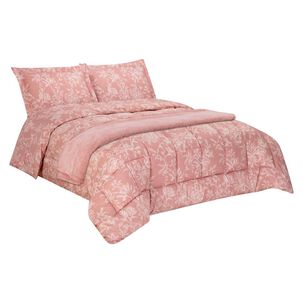 Set Plum&oacute;n Belle Noite Orquidea / 2 Plazas + Manta 130x160 Cm