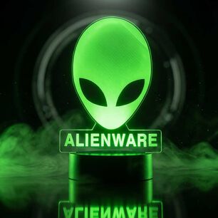 Lampara 3d De Alienware Multicolor
