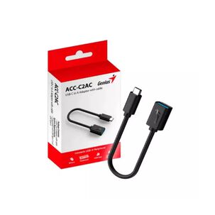 Adaptador Otg Usb C A Usb A Negro Acc-c2ac Genius