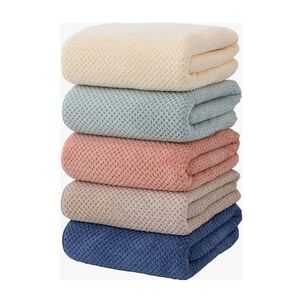 Set 6 Toalla De Ba&ntilde;o Microfibra Alta Calidad Secado R&aacute;pido