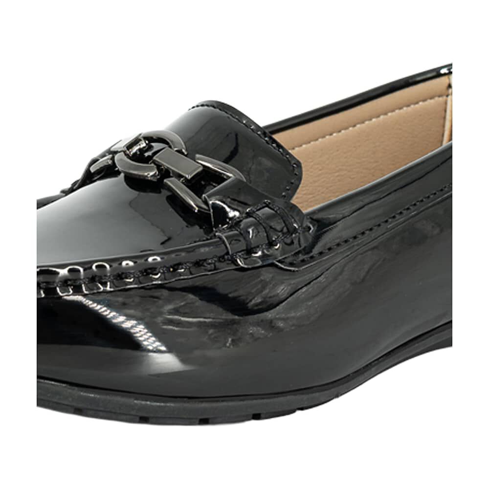 Mocasin Dam Negro Charol Alquimia image number 3.0