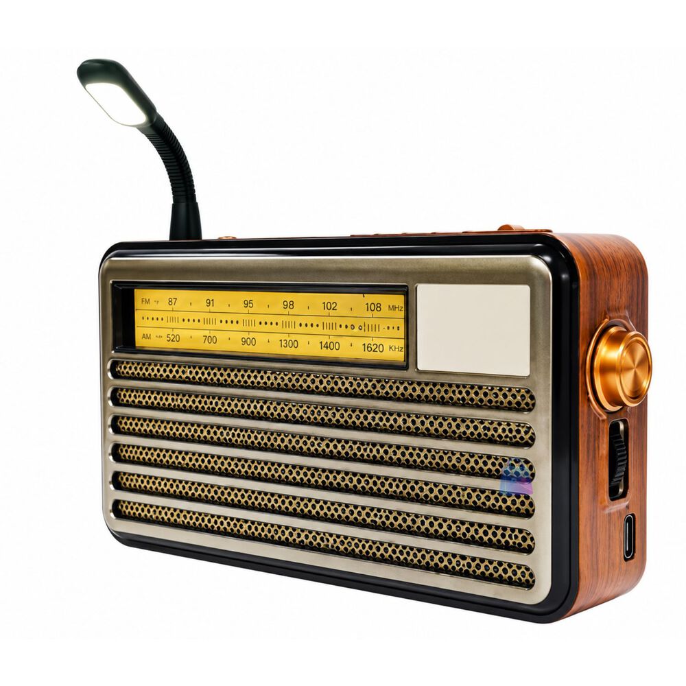 Radio Retro Solar Bluetooth Fm Am Sw Usb Tipo C 10w - Ps image number 2.0