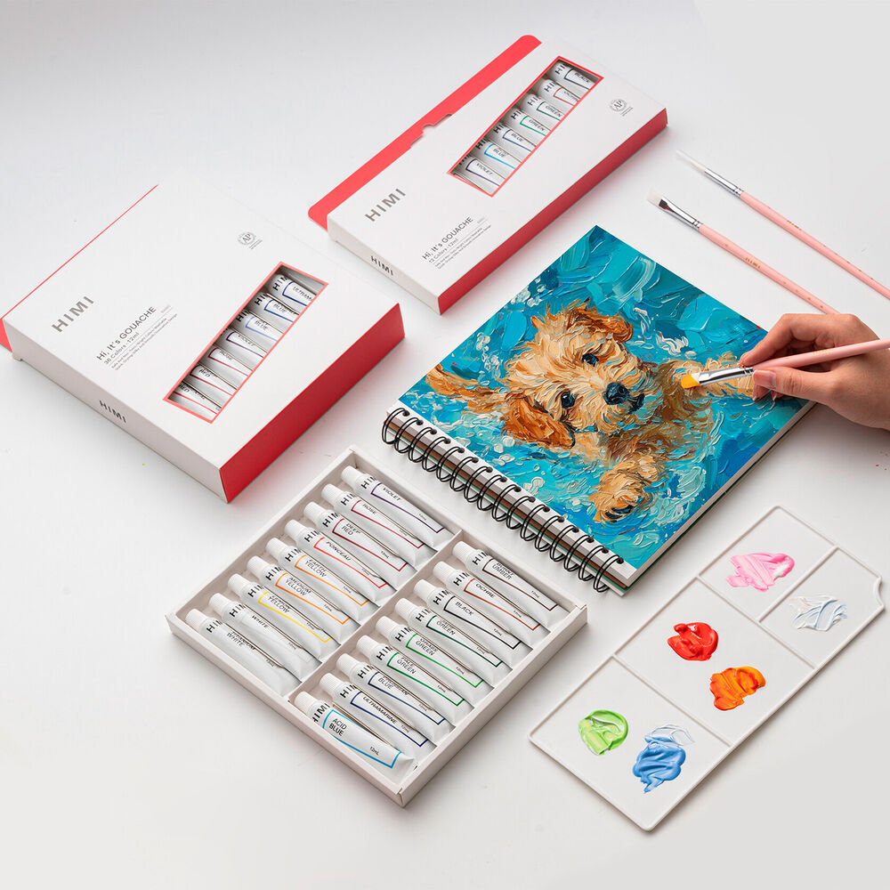 Himi Set De 36 Tubos De Pintura Gouache 12ml image number 4.0