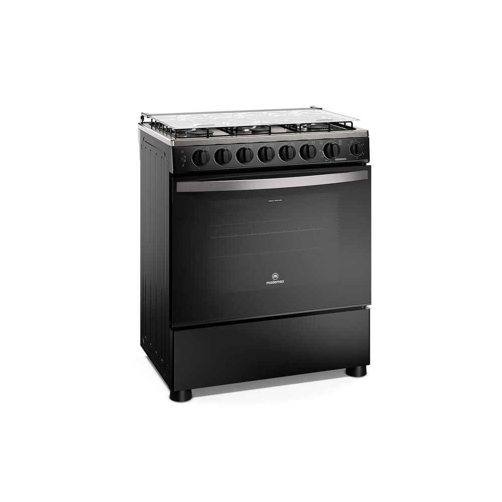 Cocina A Gas 6 Platos Horno Vapor Y Parrilla Pletina Fm6spc Negra image number 5.0