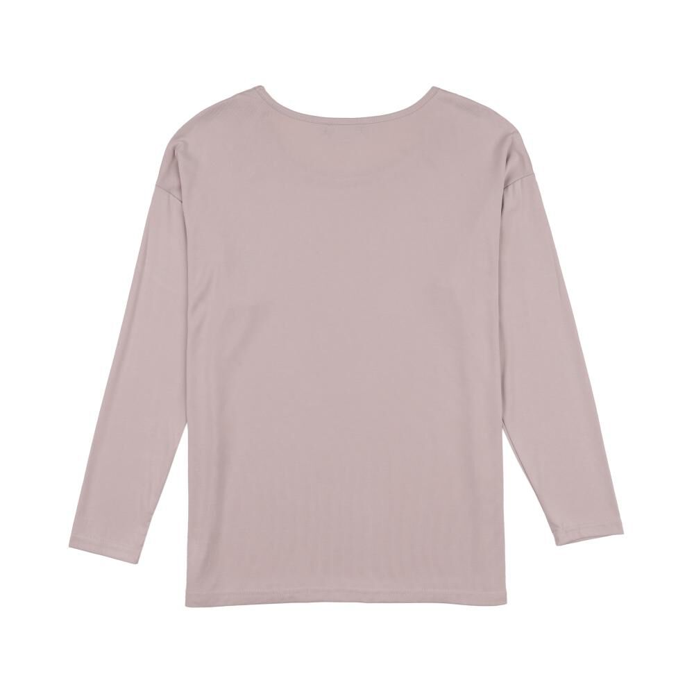 Polera Regular Manga Larga Cuello Redondo Mujer Kimera image number 1.0