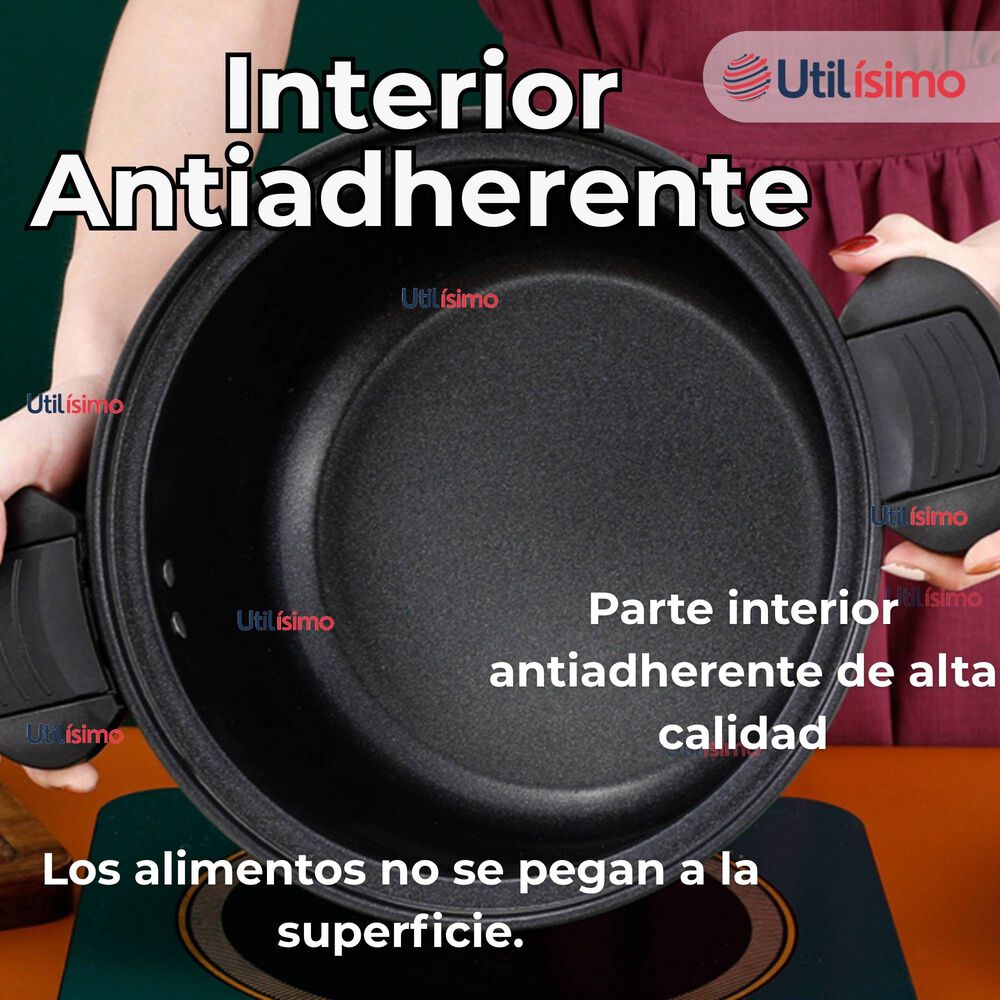 Olla De Micropresión 3.5 Litros Antiadherente Acero Inoxidable Multifuncional image number 5.0